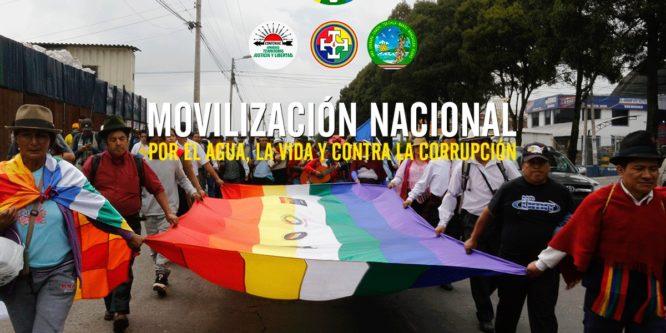 Movilización Nacional convocada por CONAIE llega a Quito