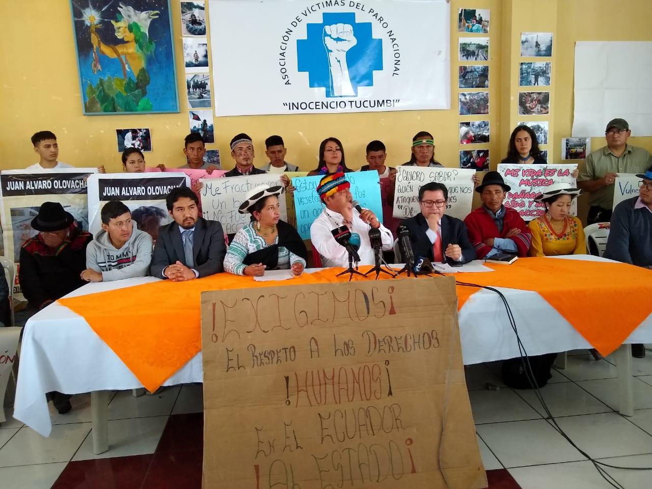 La CONAIE conforma la Asociación de Víctimas del Paro Nacional “Inocencio Tucumbi”