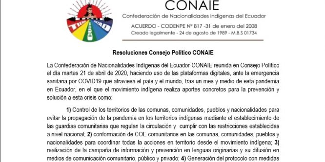 Resoluciones Archivos Conaie